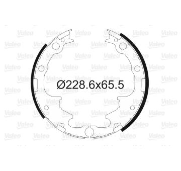 Sada brzdových čelistí VALEO 562768