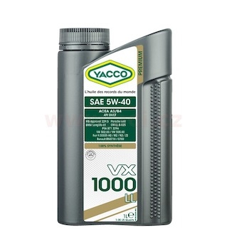 Motorový olej YACCO VX 1000 LL 5W40, 1 L