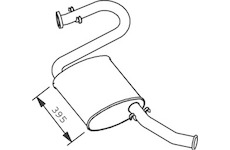 Zadní tlumič výfuku DINEX 33312