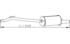Zadní tlumič výfuku DINEX 74321