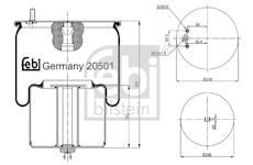 Mech, pneumaticke odpruzeni FEBI BILSTEIN 20501