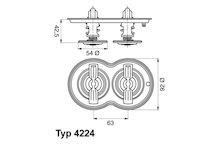 Termostat, chladivo WAHLER 4224.80D