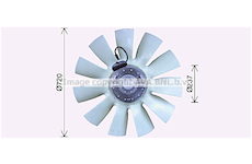 Větrák, chlazení motoru AVA QUALITY COOLING DFF059