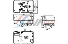 Vyrovnávací nádoba, chladicí kapalina AVA QUALITY COOLING DFT106