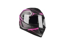 přilba Rafale Hexa, LAZER - Belgie (černá/růžová/matná, vel. M)